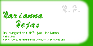 marianna hejas business card